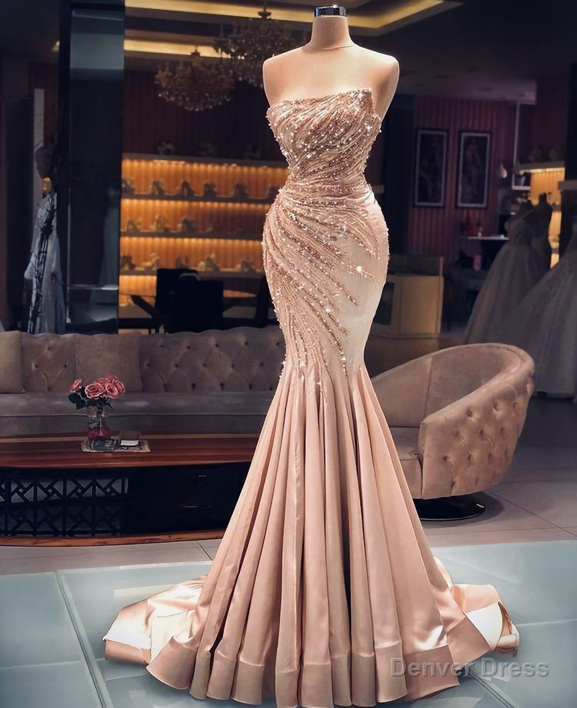 girl simple elegant prom Dresses – Denver Dress
