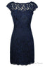 Blue Lace Mother Of Bride Dress, For Wedding Prom Homecoming Dresses