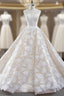 Champagne Ball Gowns Tulle Flower Sweetheart Prom Dresses