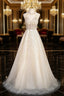 Champagne Sequins Backless Beading Prom Dresses