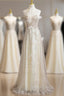 Champagne Sequins Halter 3D Flower Prom Dresses