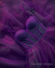 Champagne Sparkly Sweetheart Corset Tulle Dress