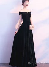 Charming Black Long Bridesmaid Dress, Elegant Formal Gown, Prom Dress