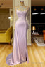 Charming Long Mermaid High Neck Lace Beading Prom Dresses With Long Sleeves