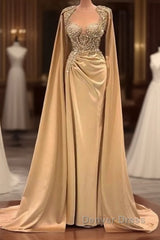 Charming Prom Dresses, Sheath Long Evening Party Prom Dresses