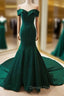 Charming Sweetheart Long Mermaid Gowns, Green Prom Dresses