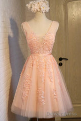 Charming Tulle Cute Homecoming Dress Short Prom Dress