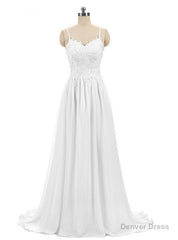 Cheap Bride Marry Dress White Chiffon Embroidery Wedding Dress