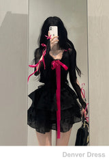 Chic A Line Spaghetti Straps Black Homecoming Dresses Birthday Dress Birthday Outfits