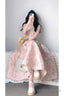 Chic A Line Spaghetti Straps Pink Satin Ankle Length Prom Dresses Birthday Outfits