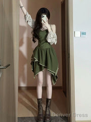 Chic A Line Spaghetti Straps Short Beach Dress Birthday Dresses Birthday Outfits