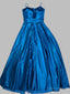Chic A Line Tie Straps Long Satin Prom Dresses With Split