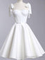 Chic A Line White Straps Homecoming Dresses 16Th Birthday Outfits
