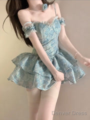 Chic Ball Gown Spaghetti Straps Green Satin Party Dress Birthday Dresses Birthday Outfits