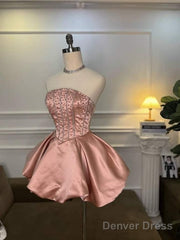 Chic Pink Homecoming Dresses 18Th Birthday Outfits