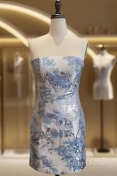 Chic Strapless Short Homecoming Dresses