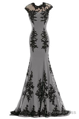 Chiffon And Appliques Mermaid Mother Of The Bride Dress Prom Gowns