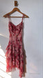 Chiffon Sleeveless Prom Dress Short Prom Dresses