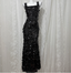 Classic Black Mermaid Square Neck Spaghetti Strap Sequin Long Prom Dresses Evening Dresses