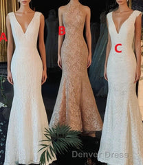 Classic Vintage Lace Floor Length Mermaid Wedding Dresses