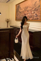 Classy Mermaid Jewel Sleeveless Ruffles Lace Prom Dresses Birthday Outfits