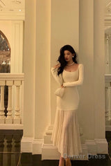 Classy Mermaid U Neckline Prom Dresses Birthday Outfits Evening Gown