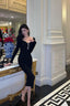 Classy Sheath Black Prom Dresses Birthday Outfits Prom Gowns