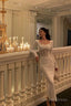 Classy Sheath Long Sleeves White Prom Dresses Birthday Outfits Prom Gowns