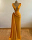 Mermaid Prom Dress Deep Neck Sexy Satin Prom Dress Cheap Sweep Cocktail Dresses
