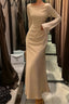 Crew Neck Prom Dress Long Prom Dresses