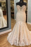 Crystal Beaded Sweetheart Lace Mermaid Wedding Gown