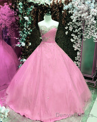 Crystal Beaded Sweetheart Quinceanera Dresses Ball Gown
