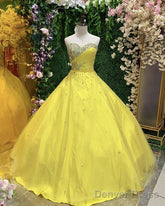 Crystal Beaded Sweetheart Quinceanera Dresses Ball Gown