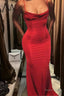 Custom Made Burgundy Mermaid Prom Dress, Mermaid Prom Dresses