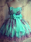 Custom Made Colorful Short Lace Prom Dress, Lace Graduation Dress, Homecoming Dresses