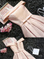 Custom Made Light Pink Off Shoulder Prom Dress, Short Graduation Dress, Pink Homecoming Dresses