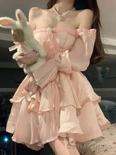 Cute A Line Off The Shoulder Chiffon Pink Short Birthday Dresses Birthday Outfits