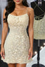 Cute Backless Yellow Lace Short Prom Dress, Yellow Lace Prom Graduation Homecoming Dresses
