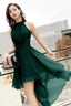 Cute Chiffon High Low Prom Dresses, A-Line Evening Dresses