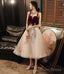 Cute Lace Short A Line Homecoming Dresses