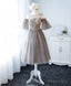 Cute Round Neck Tulle Lace Short Prom Dress, Tulle Homecoming Dresses