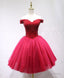 Cute Tulle Beads Short Prom Dress, Tulle Homecoming Dresses