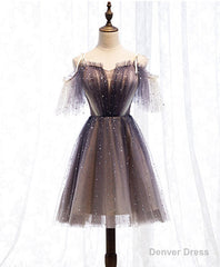 Cute Tulle Short Prom Dress, Cute Tulle Homecoming Dress