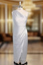 Designer Ruffles Sleeveless One Shoulder Asymmetrical Bridesmaid Dresses