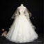 Soft Yellow Quinceanera Dress, Fashion Puffy Prom Dress, Illusion Sleeves Bridal Gowns Corset Wedding Gowns Butterfly Appliques Bridal Dresses