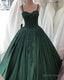 Spaghetti Straps Quinceanera Dresses, Sweetheart Ball Gowns Lace Beaded