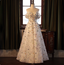 Dreamy White A-Line Off-The-Shoulder 3D Floral Sequined Tulle Long Prom Dresses Evening Dresses