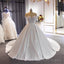 Elegant Ball Gowns Ivory Wedding Dresses Off The Shoulder Lace Bridal Wear