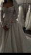 Elegant Bridal Dress Ball Gowns Off The Shoulder White Lace Wedding Dresses Minimalist Bridal Gown
