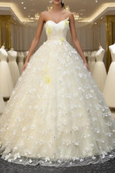 Elegant Halter Neckline Tulle Floor Length Prom Dresses, Yellow A-Line Evening Formal Dresses